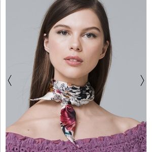 White House black market Silk mini scarf